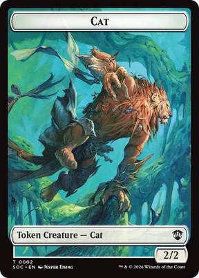 Magic: The Gathering - Cat Token - Secrets of Strixhaven Commander Tokens