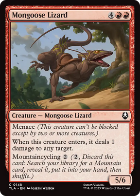Magic: The Gathering - Mongoose Lizard Foil - Avatar: The Last Airbender