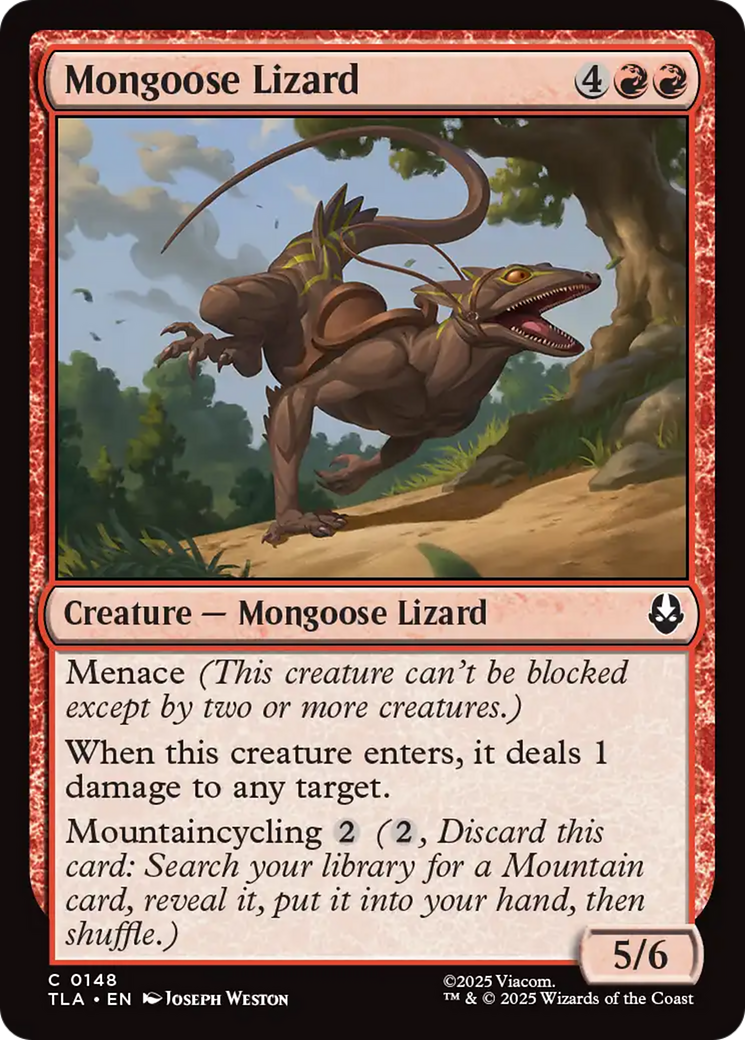 Magic: The Gathering - Mongoose Lizard - Avatar: The Last Airbender