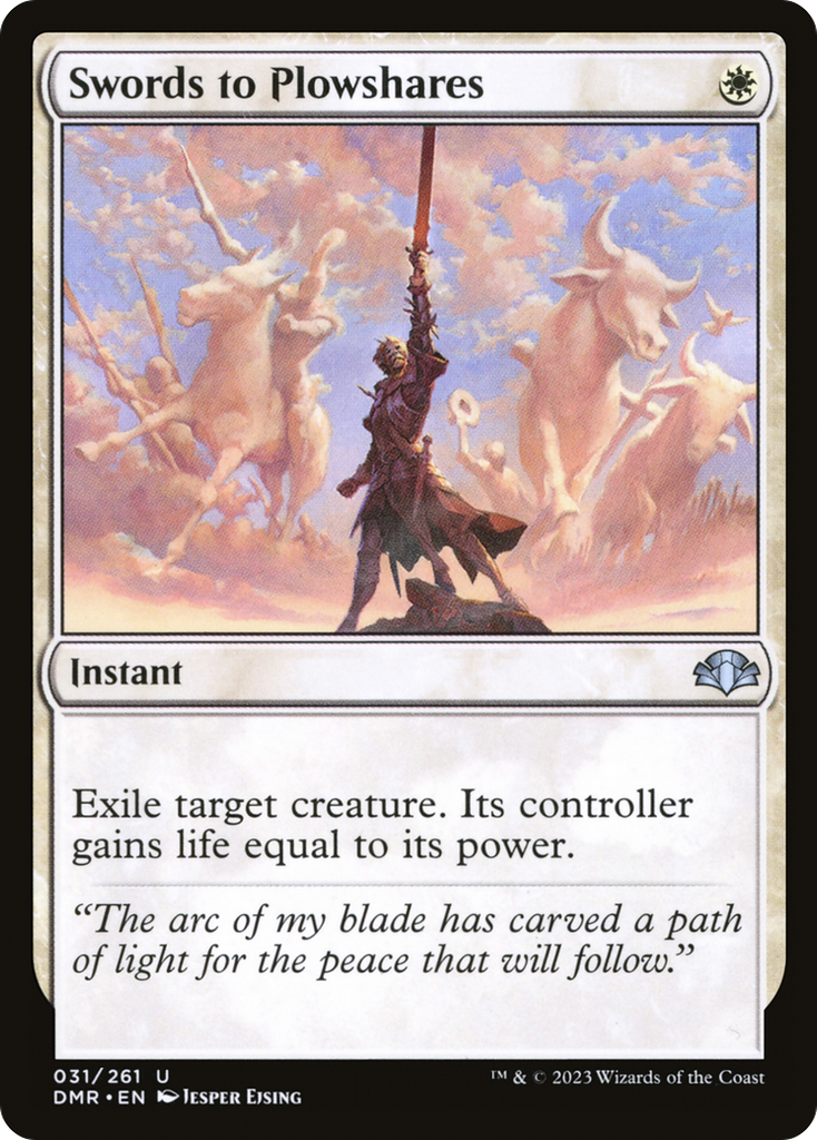 Magic: The Gathering - Swords to Plowshares Foil - Dominaria Remastered