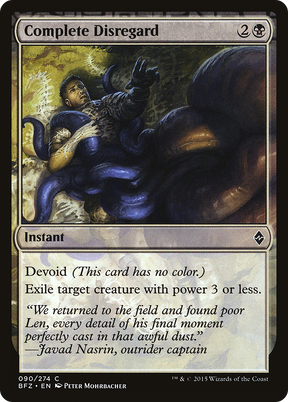 Magic: The Gathering - Complete Disregard Foil - Battle for Zendikar