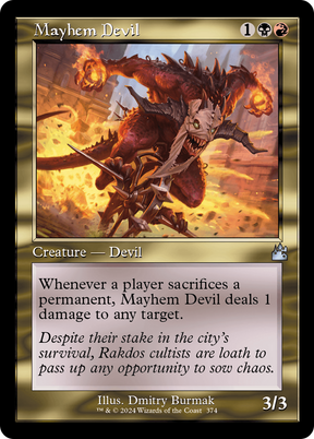 Magic: The Gathering - Mayhem Devil Foil - Ravnica Remastered