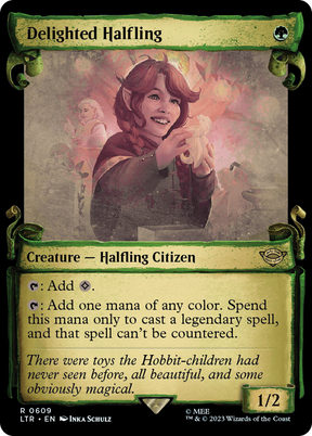 Magic: The Gathering - Delighted Halfling Foil - The Lord of the Rings: Tales of Middle-earth