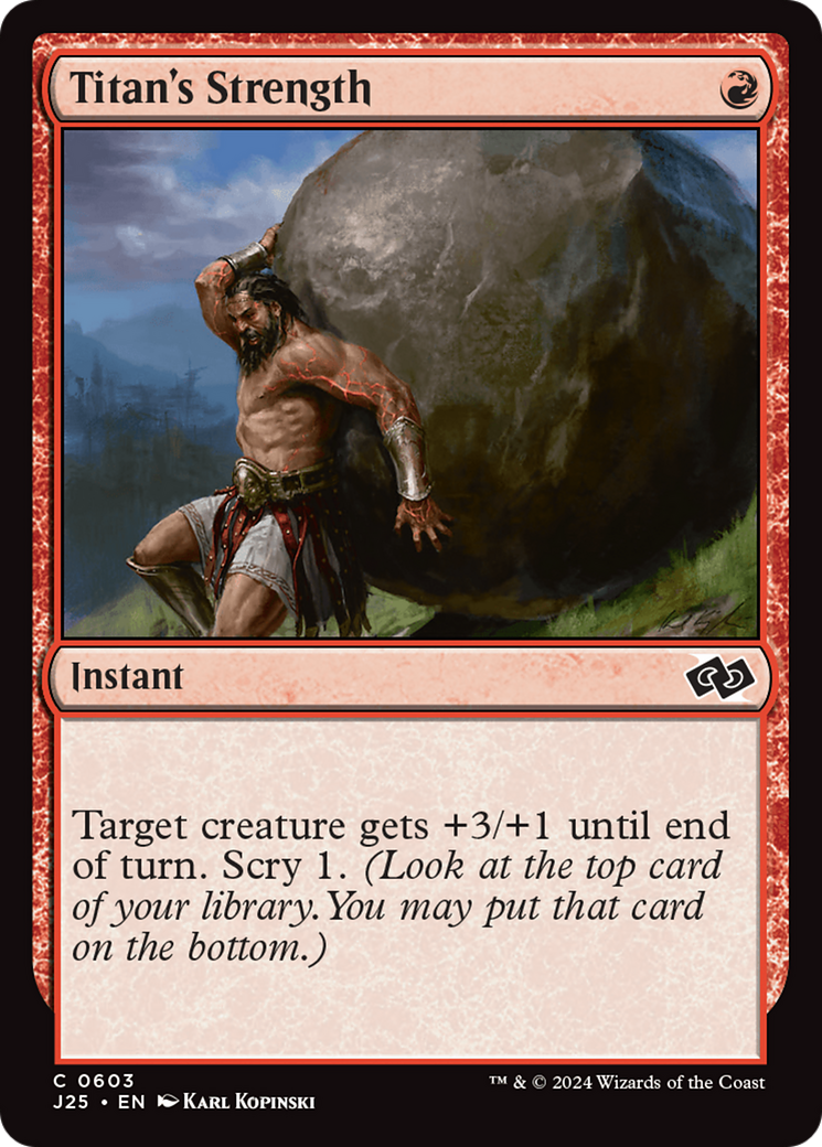 Magic: The Gathering - Titan's Strength - Foundations Jumpstart