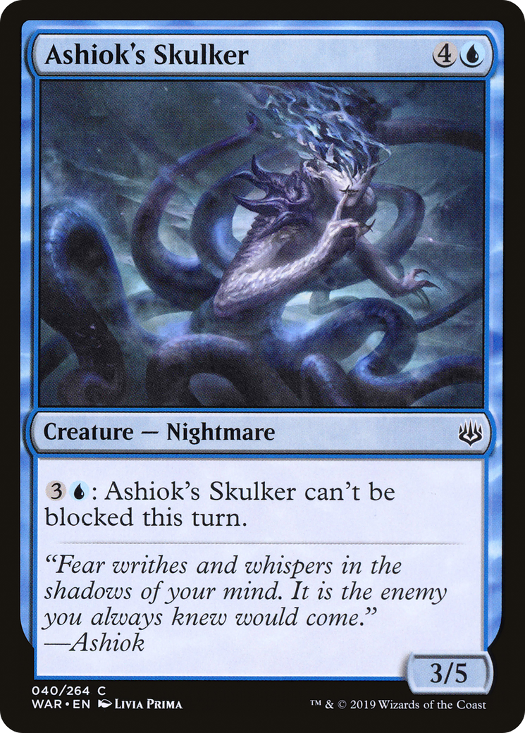 Magic: The Gathering - Ashiok's Skulker Foil - War of the Spark