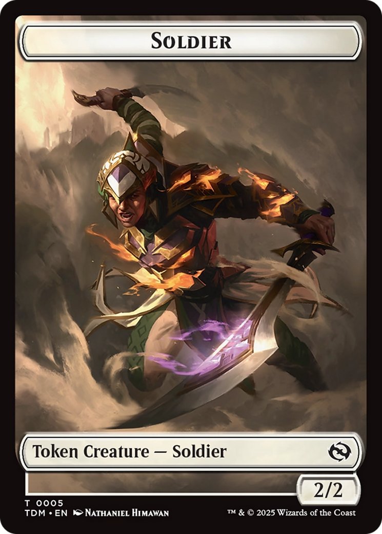 Magic: The Gathering - Soldier Token - Tarkir: Dragonstorm Tokens