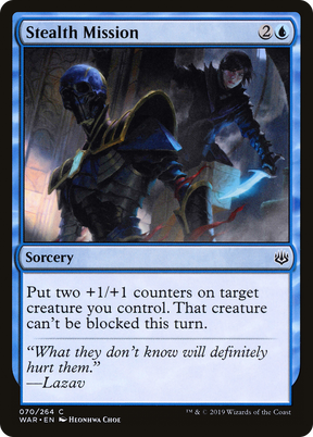 Magic: The Gathering - Stealth Mission Foil - War of the Spark