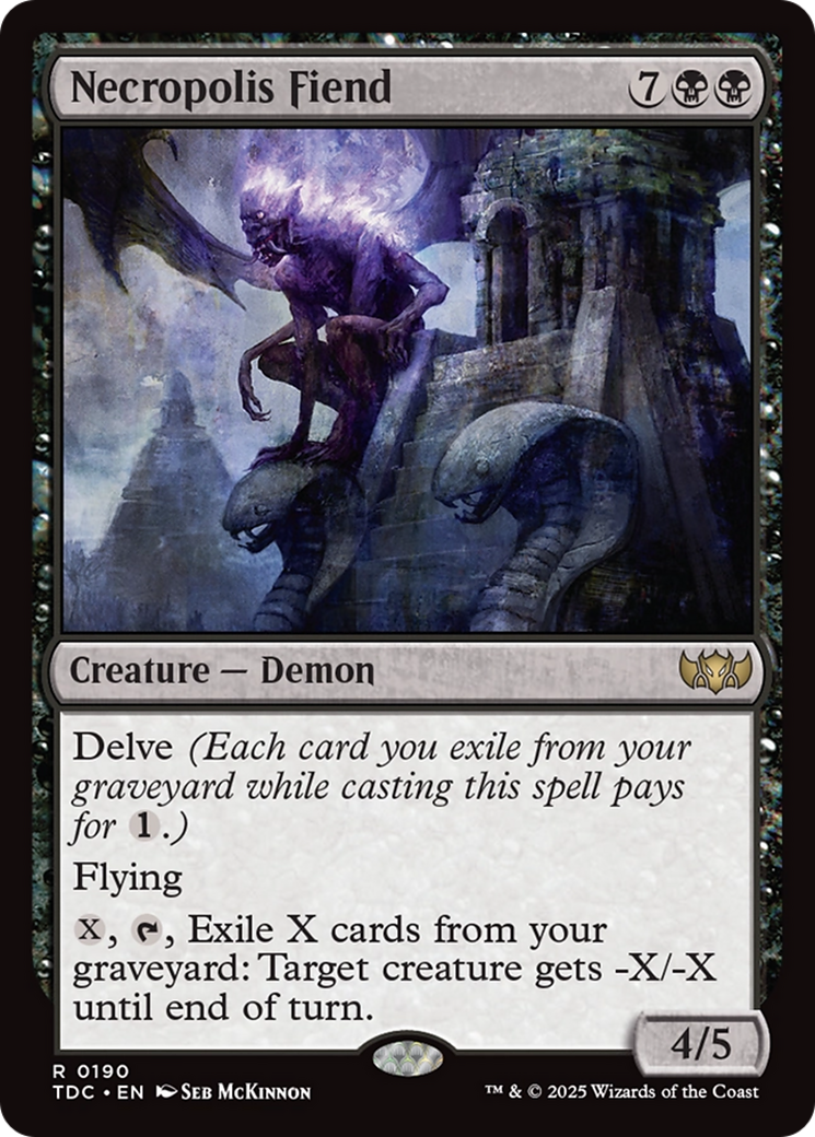 Magic: The Gathering - Necropolis Fiend - Tarkir: Dragonstorm Commander