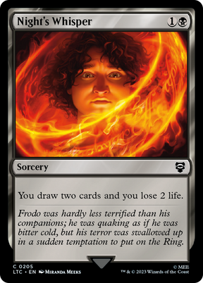 Magic: The Gathering - Night's Whisper - Tales of Middle-earth Commander