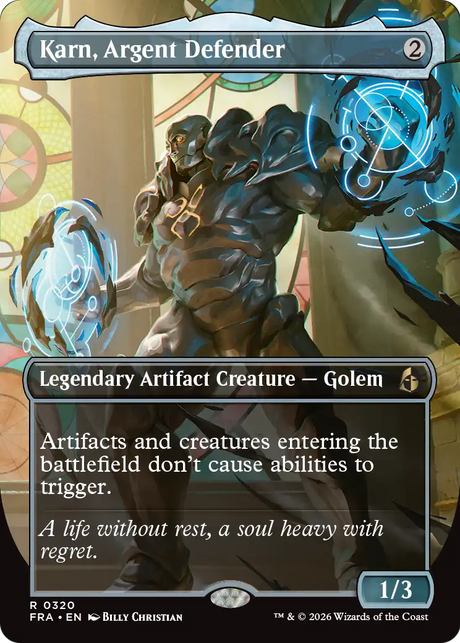 Magic: The Gathering - Karn, Argent Defender Foil - Reality Fracture
