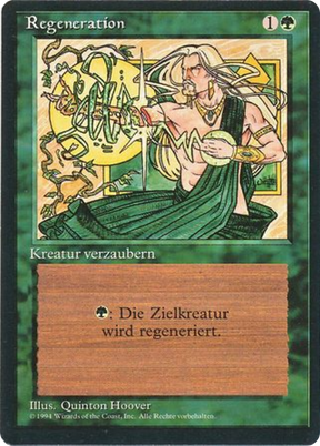 Magic: The Gathering - Regeneration - Foreign Black Border
