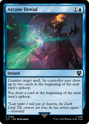 Magic: The Gathering - Arcane Denial - Tales of Middle-earth Commander