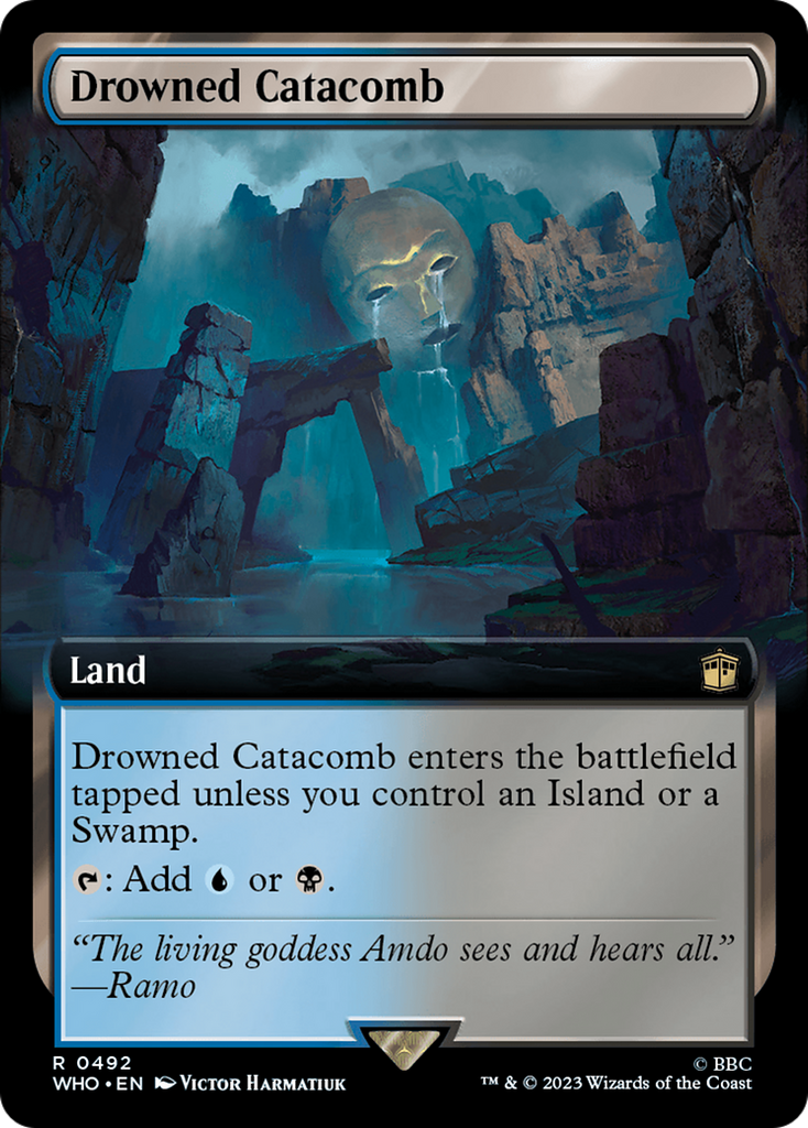 Magic: The Gathering - Drowned Catacomb Foil - Doctor Who