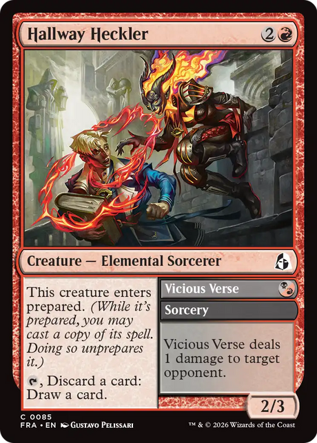Magic: The Gathering - Hallway Heckler // Vicious Verse - Reality Fracture