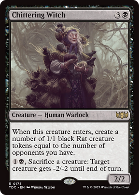 Magic: The Gathering - Chittering Witch - Tarkir: Dragonstorm Commander