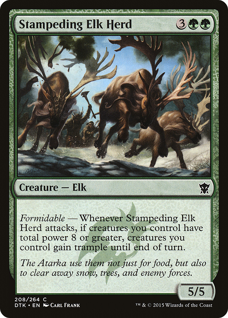 Magic: The Gathering - Stampeding Elk Herd Foil - Dragons of Tarkir