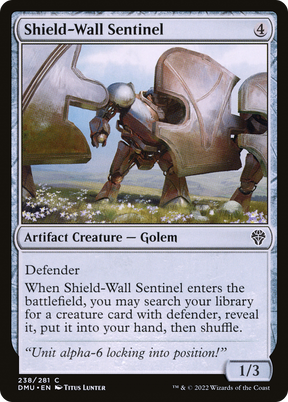 Magic: The Gathering - Shield-Wall Sentinel Foil - Dominaria United