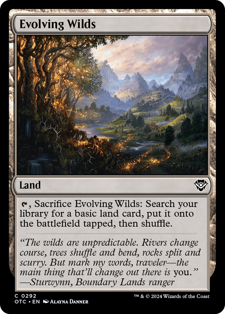 Magic: The Gathering - Evolving Wilds - Outlaws of Thunder Junction Commander