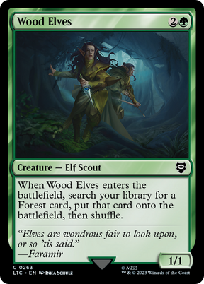 Magic: The Gathering - Wood Elves - Tales of Middle-earth Commander