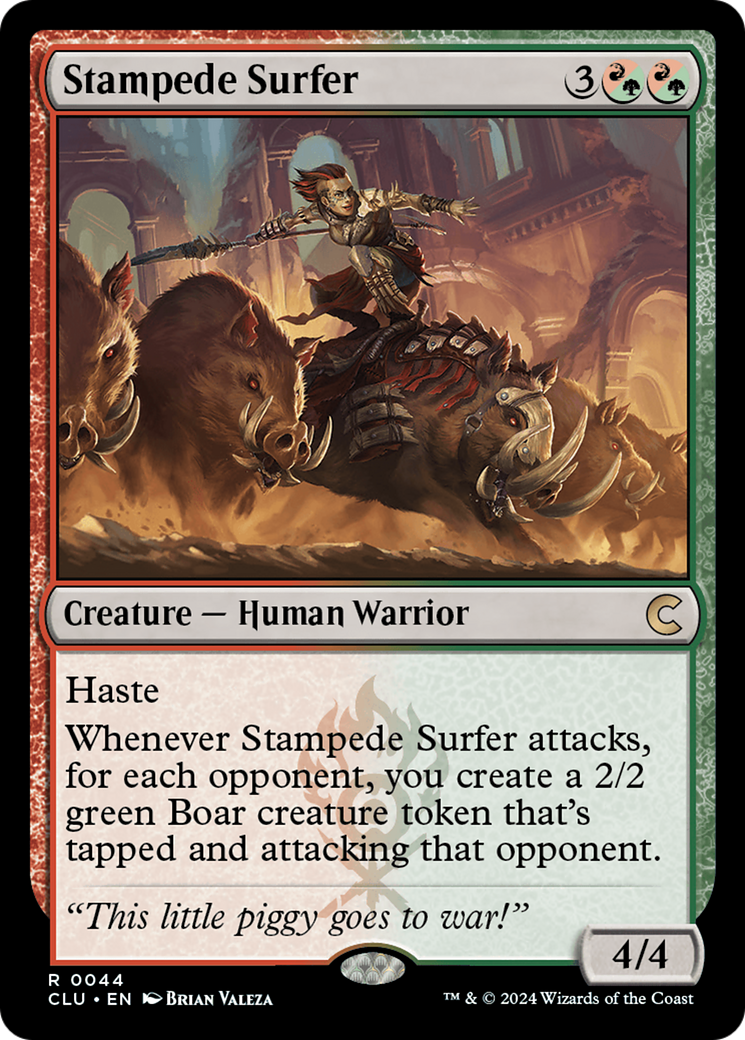 Magic: The Gathering - Stampede Surfer - Ravnica: Clue Edition