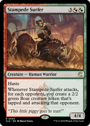 Magic: The Gathering - Stampede Surfer - Ravnica: Clue Edition
