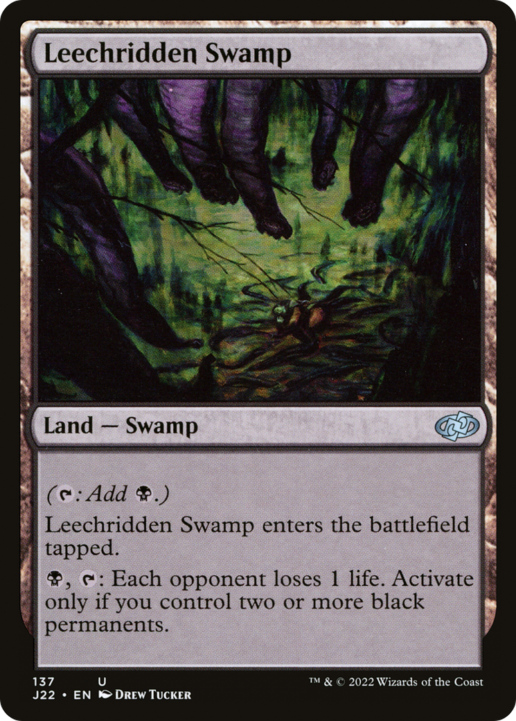 Magic: The Gathering - Leechridden Swamp - Jumpstart 2022