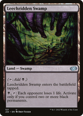 Magic: The Gathering - Leechridden Swamp - Jumpstart 2022