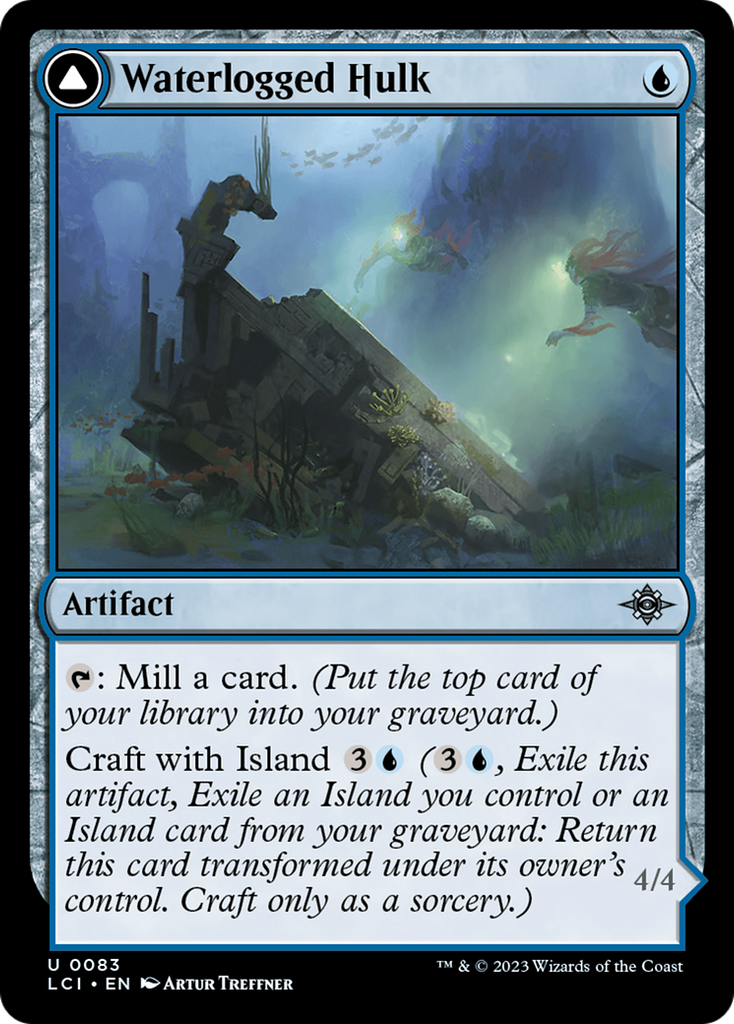 Magic: The Gathering - Waterlogged Hulk // Watertight Gondola - The Lost Caverns of Ixalan