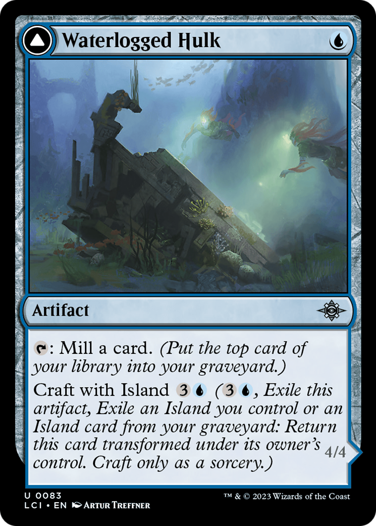 Magic: The Gathering - Waterlogged Hulk // Watertight Gondola Foil - The Lost Caverns of Ixalan