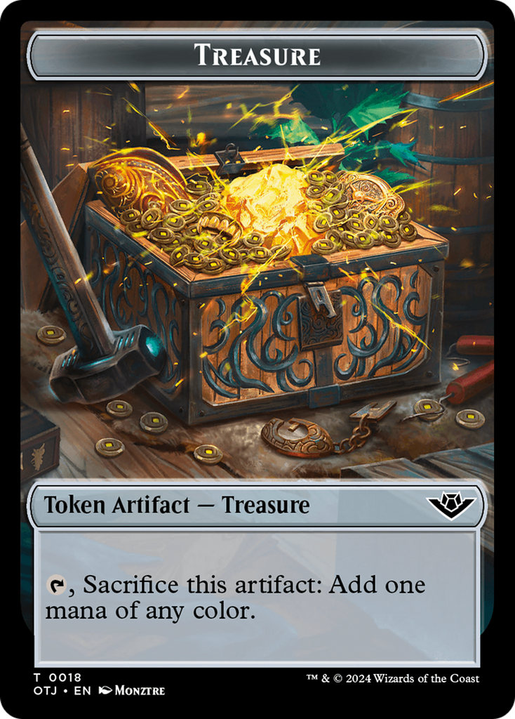 Magic: The Gathering - Treasure Token - Outlaws of Thunder Junction Tokens