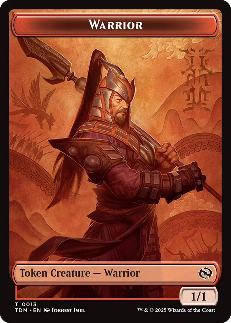 Magic: The Gathering - Warrior Token - Tarkir: Dragonstorm Tokens