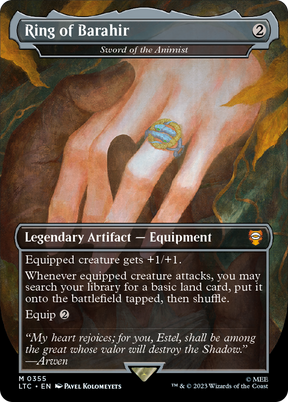 Magic: The Gathering - Sword of the Animist Foil - Tales of Middle-earth Commander