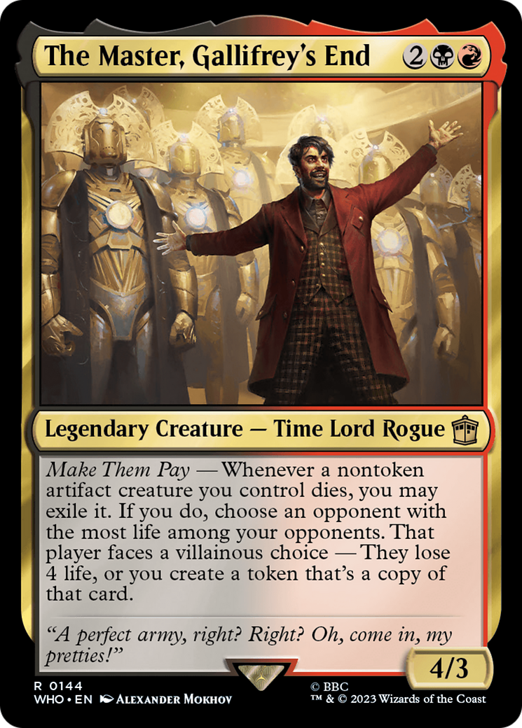 Magic: The Gathering - The Master, Gallifrey's End Foil - Doctor Who