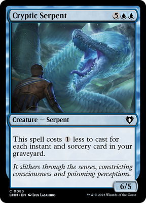 Magic: The Gathering - Cryptic Serpent Foil - Commander Masters