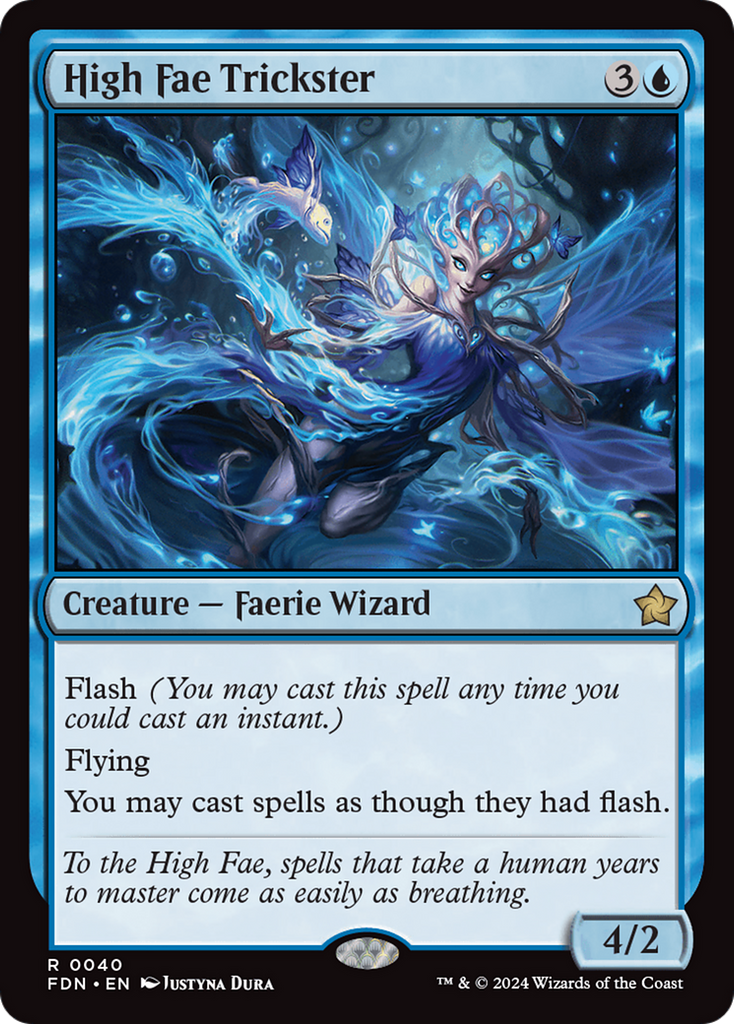 Magic: The Gathering - High Fae Trickster Foil - Foundations