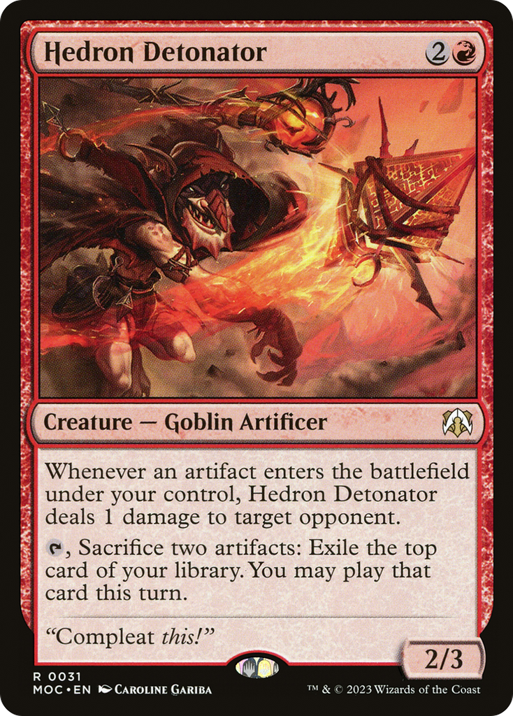 Magic: The Gathering - Hedron Detonator - March of the Machine Commander