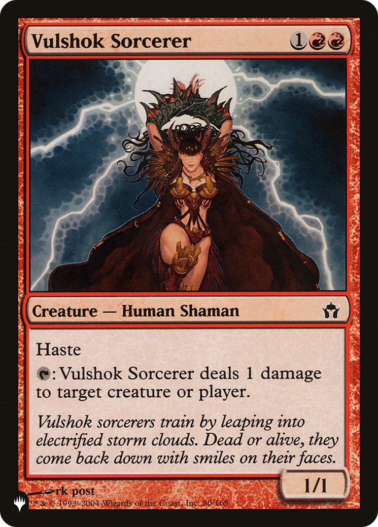 Magic: The Gathering - Vulshok Sorcerer - The List