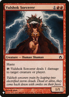 Magic: The Gathering - Vulshok Sorcerer - The List