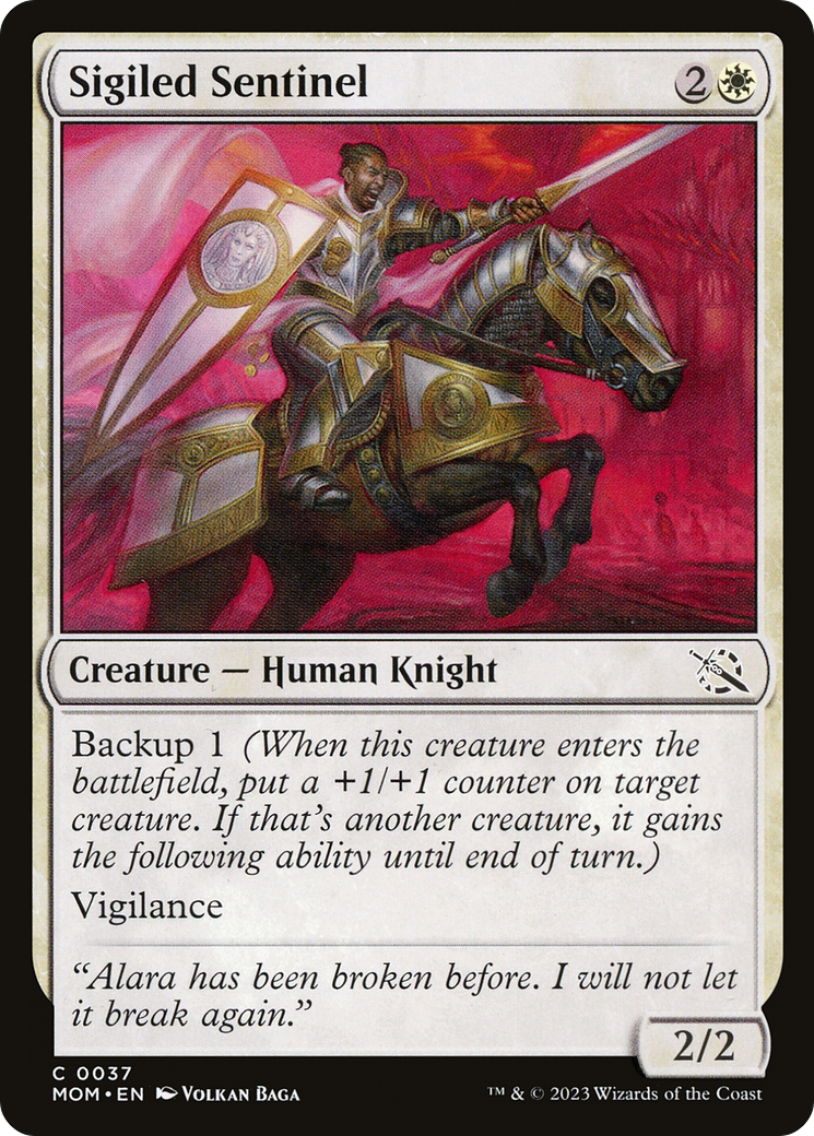 Magic: The Gathering - Sigiled Sentinel Foil - March of the Machine
