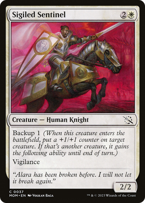 Magic: The Gathering - Sigiled Sentinel Foil - March of the Machine