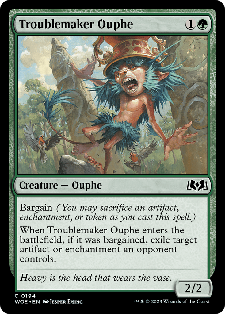 Magic: The Gathering - Troublemaker Ouphe - Wilds of Eldraine