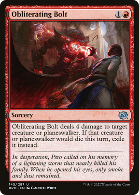 Magic: The Gathering - Obliterating Bolt Foil - The Brothers' War