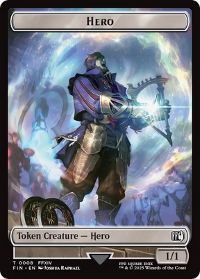Magic: The Gathering - Hero Token - Final Fantasy Tokens