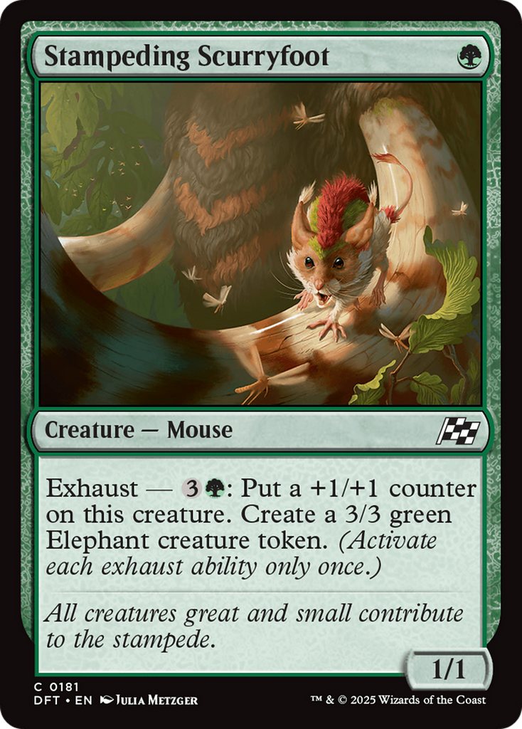 Magic: The Gathering - Stampeding Scurryfoot Foil - Aetherdrift