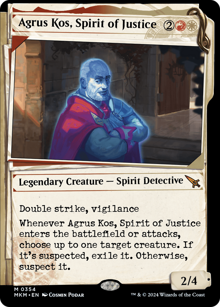 Magic: The Gathering - Agrus Kos, Spirit of Justice Foil - Murders at Karlov Manor