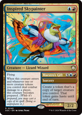 Magic: The Gathering - Inspired Skypainter // Maestro's Gift - Secrets of Strixhaven Commander