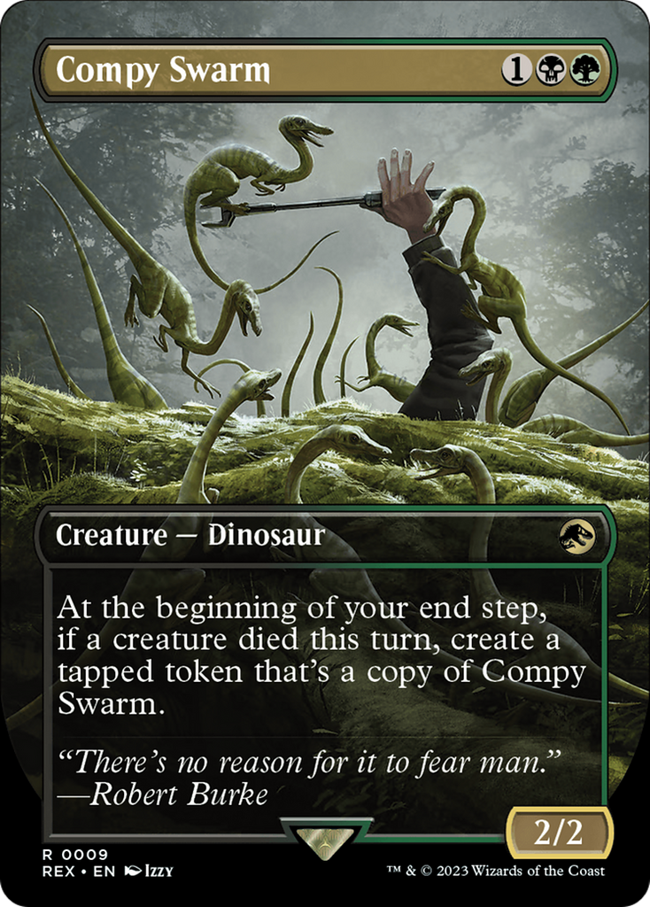 Magic: The Gathering - Compy Swarm Foil - Jurassic World Collection