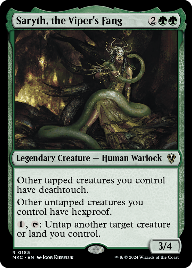 Magic: The Gathering - Saryth, the Viper's Fang - Murders at Karlov Manor Commander