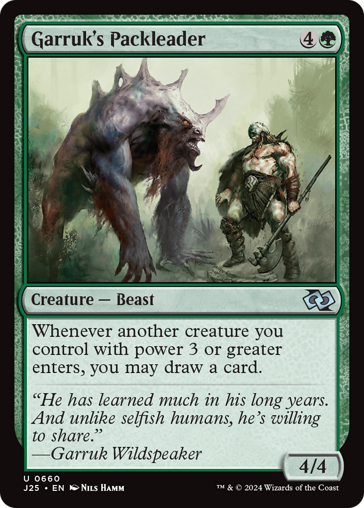 Magic: The Gathering - Garruk's Packleader - Foundations Jumpstart