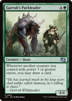 Magic: The Gathering - Garruk's Packleader - Foundations Jumpstart